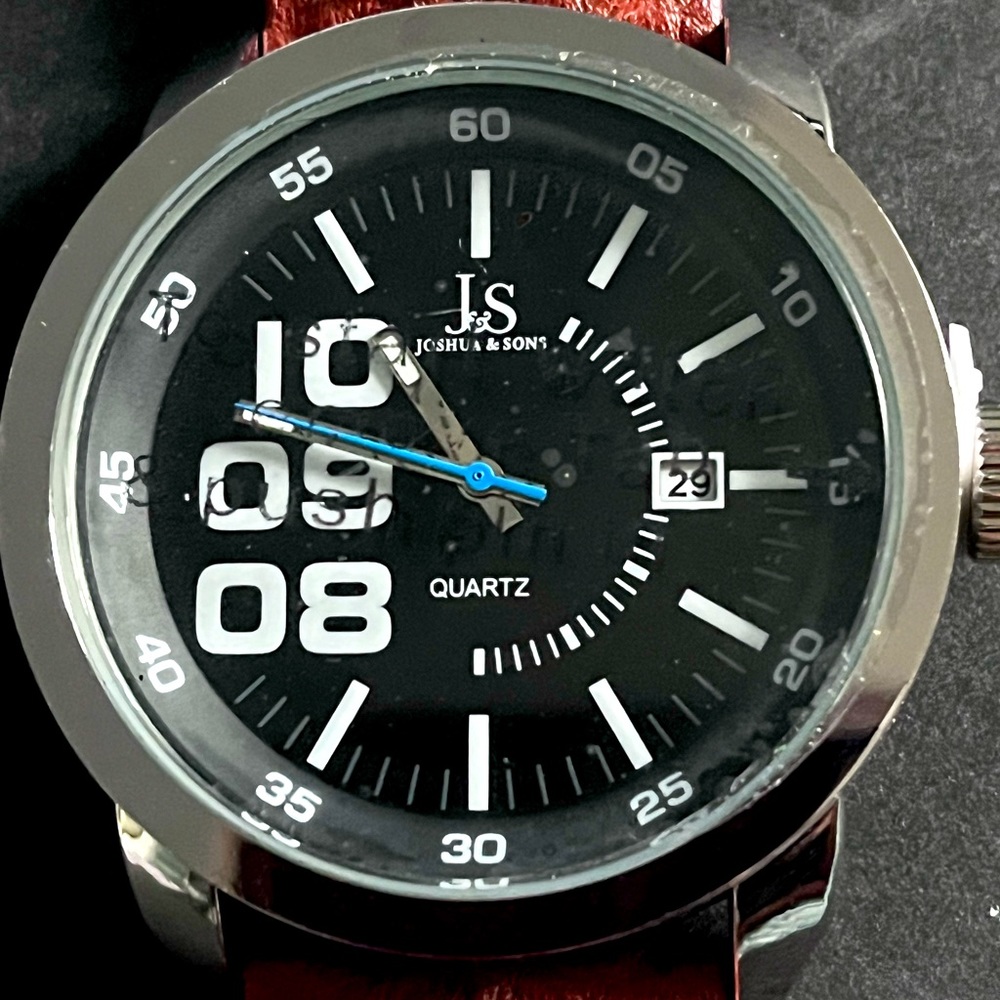 Joshua & Sons Men's Quartz Watch - New with Tags